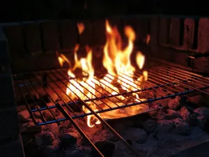 closeup photo of bonfire jigsaw puzzle