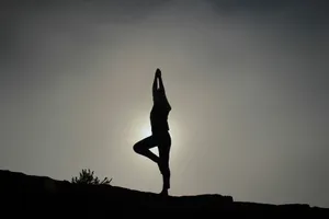 person doing yoga exercises jigsaw puzzle