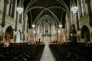 a large church with many pews jigsaw puzzle