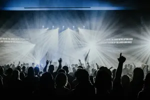 group of people watching concert jigsaw puzzle