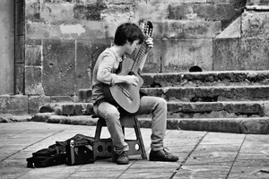 street musician jigsaw puzzle