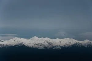 snow capped mountain range jigsaw puzzle