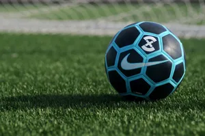 blue and black Nike soccer ball jigsaw puzzle