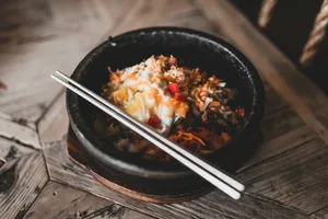 black ceramic bowl with chopsticks jigsaw puzzle