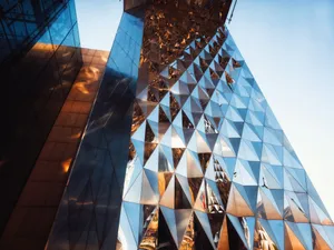 a very tall building next to a very tall building jigsaw puzzle