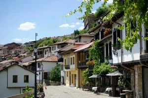 a street with houses on both sides jigsaw puzzle