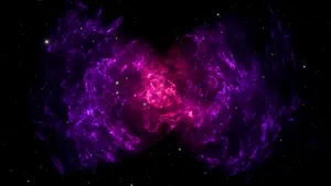 Vibrant purple cosmic nebula set against the expansive darkness of deep space filled with stars. jigsaw puzzle