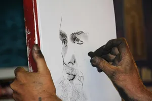 charcoal drawing jigsaw puzzle