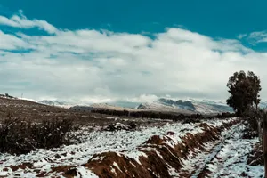 snow covered mountain under blue sky during daytime jigsaw puzzle