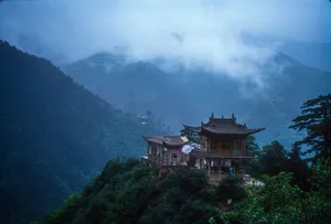 brown and white house on top of mountain jigsaw puzzle
