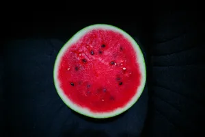 watermelon fruit on black textile jigsaw puzzle