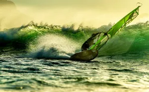 a person surfing on the waves jigsaw puzzle