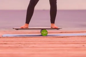 person on balance board jigsaw puzzle