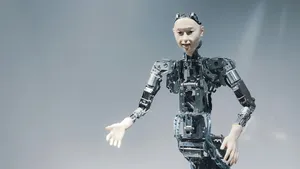 a robot that is standing in the air jigsaw puzzle