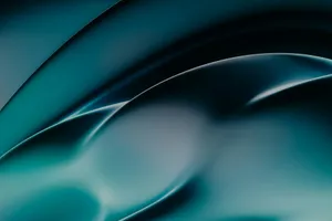 teal curved wallpaper jigsaw puzzle