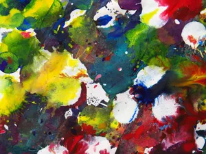 Dynamic abstract watercolor painting full of vivid colors and textures. jigsaw puzzle