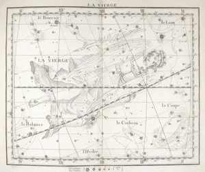 Astronomical chart of the constellation virgo jigsaw puzzle