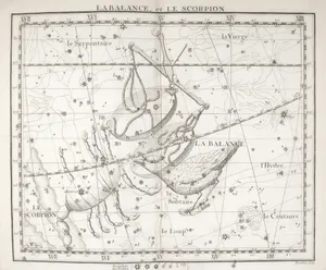 Constellation map of libra and scorpius jigsaw puzzle