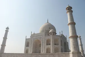 A large white building with two tall white pillars jigsaw puzzle