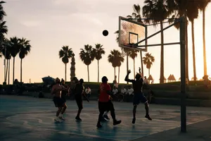 group of men playing basketball jigsaw puzzle
