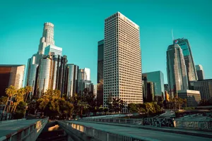 a view of a city with tall buildings in the background jigsaw puzzle