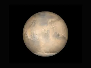Mars on a black background jigsaw puzzle